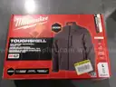 Men's Large M12 12-Volt Lithium-Ion Cordless Tough Shell Gray Heated Jacket Kit with (1) 3.0 Ah Battery and Charger