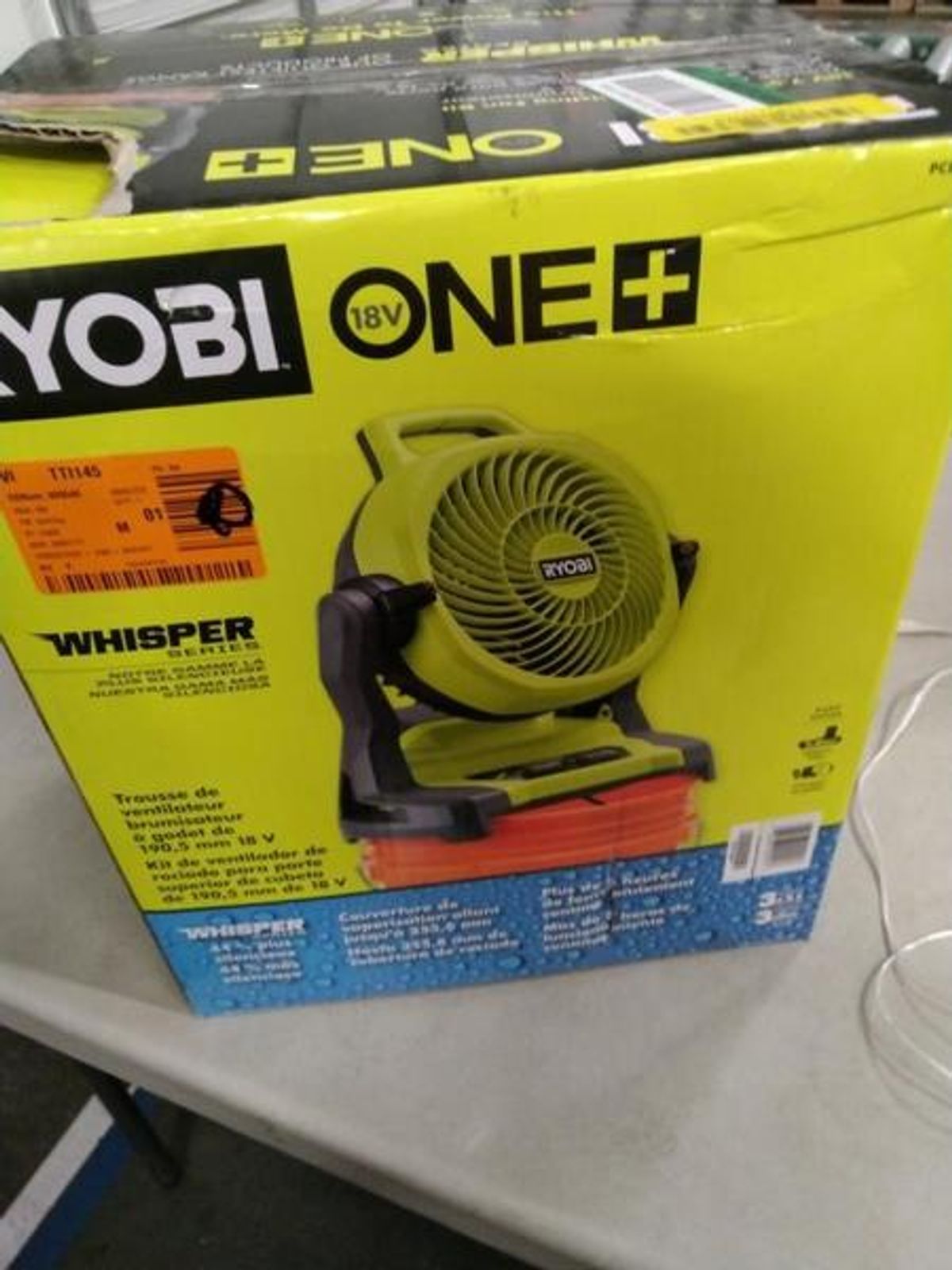 ONE+ 18V Cordless 7-1/2 in. Bucket Top Misting Fan Kit with 1.5 Ah ...