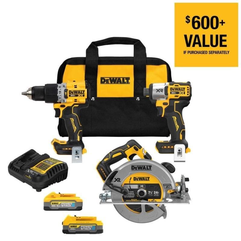 Dewalt 20v 3 on sale tool combo