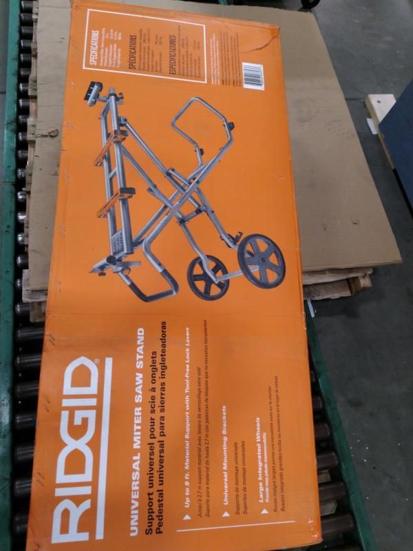 Ridgid universal mobile miter deals saw stand with mounting braces