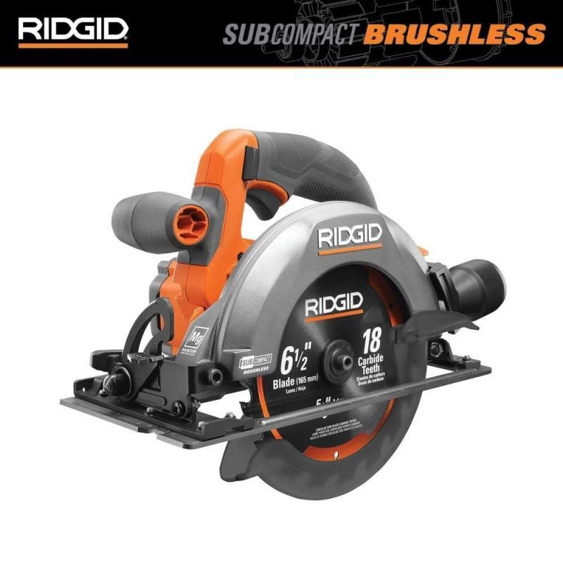 RIDGID 18V Brushless Sub Compact 6 1 2 inch Circular Saw Tool Only AllSurplus