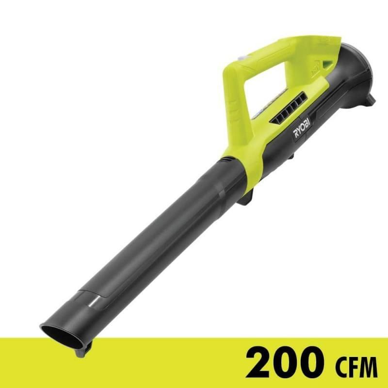 RYOBI ONE 18V 90 MPH 200 CFM Cordless Battery Leaf Blower Sweeper