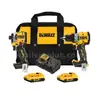 20V MAX XR Cordless Drill/Driver ATOMIC Impact Driver 2 Tool Combo Kit (2) 2.0Ah Batteries Charger