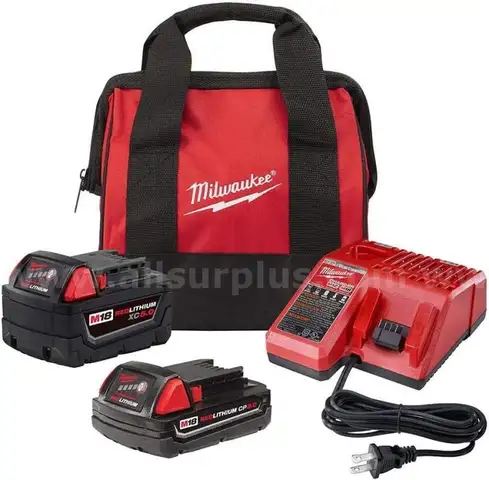 M18 18-Volt Lithium-Ion Starter Kit with One 5.0 Ah and One 2.0 Ah Battery and Charger