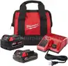 M18 18-Volt Lithium-Ion Starter Kit with One 5.0 Ah and One 2.0 Ah Battery and Charger