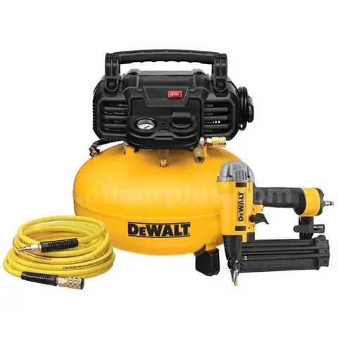 6 Gal. 18-Gauge Brad Nailer and Heavy-Duty Pancake Electric Air Compressor Combo Kit