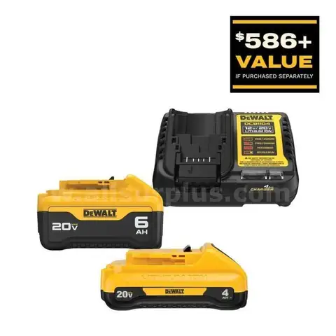 20V MAX Lithium-Ion 6.0Ah and 4.0Ah Battery and Charger Starter Kit