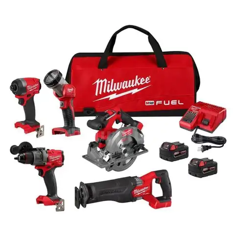 M18 FUEL 18V Lithium-Ion Brushless Cordless Combo Kit (5-Tool)