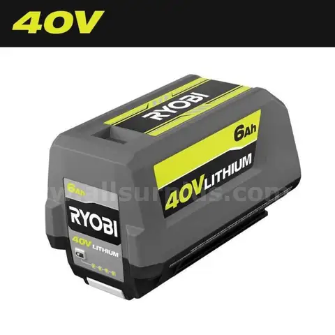 RYOBI 40V Lithium-Ion 6.0 Ah High Capacity Battery
