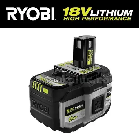 RYOBI ONE 18V 8.0 Ah Lithium-Ion HIGH PERFORMANCE Battery