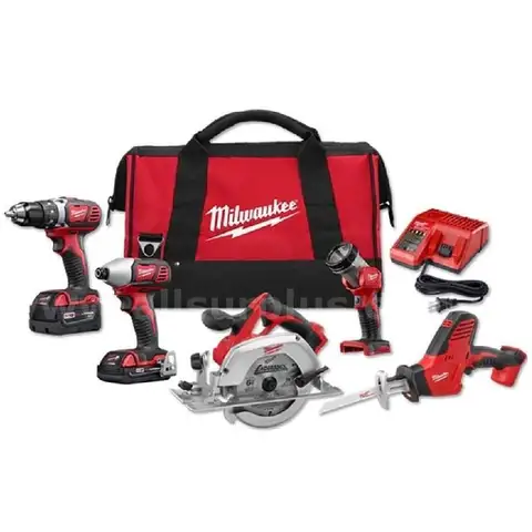 Milwaukee M18 18-Volt Lithium-Ion Cordless 5-Tool Combo Kit