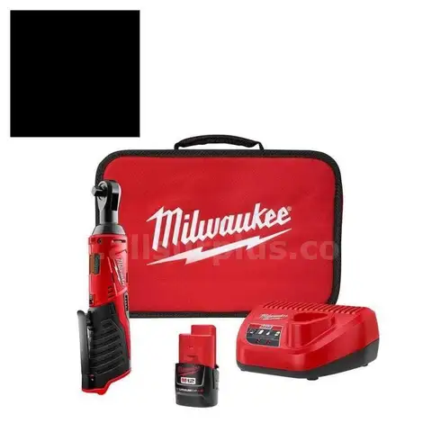 M12 12V Lithium-Ion Cordless 3/8 in. Ratchet Kit with One 1.5 Ah Battery, Charger and Tool Bag