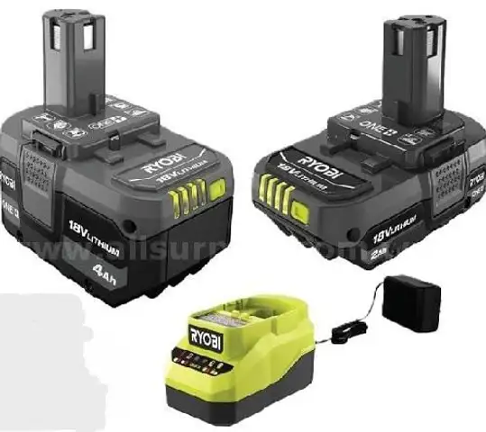 ONE 18V Lithium-Ion Starter Kit with 2.0 Ah Battery 4.0 Ah Battery and Charger