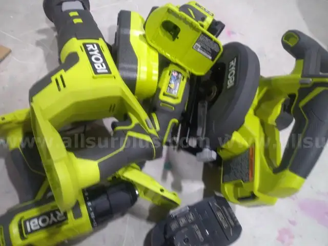 RYOBI ONE 18V Cordless 6-Tool Combo Kit with 1.5 Ah Battery 4.0 Ah Battery and Charger