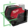 Milwaukee, M12 12-Volt Lithium-Ion Cordless Green 125 ft. Cross Line and Plumb Points Laser Level (Tool-Only)