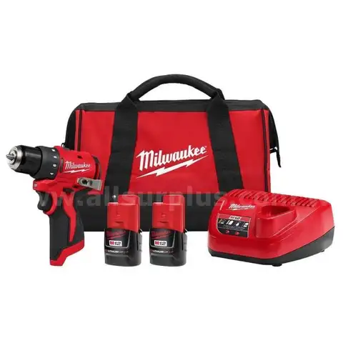 Milwaukee, M12 12-Volt Lithium-Ion Brushless Cordless Subcompact Brushless Drill Driver Kit