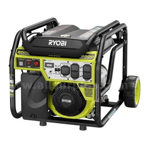 8000-Watt Recoil Start Gasoline Powered Portable Generator with CO Shutdown Sensor