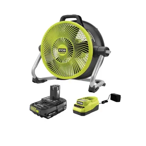 RYOBI ONE+ 18V 14&#x22; Hybrid Air Cannon Kit with 2.0 Ah Battery and Charger