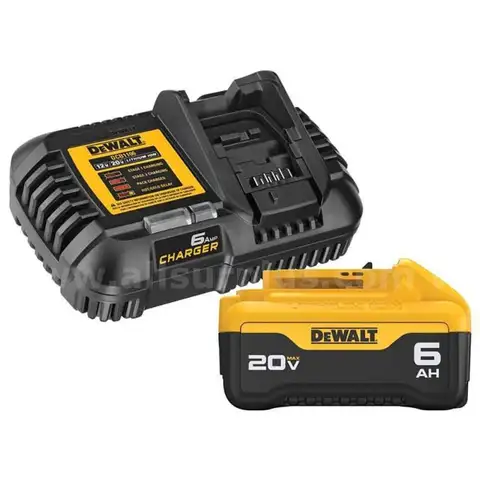 20-Volt MAX Lithium-Ion 6.0 Ah Battery Pack and Charger Kit