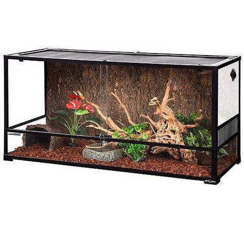 REPTI ZOO 85 Gallon Large Reptile Tank, Wide Tall Tempered | AllSurplus ...