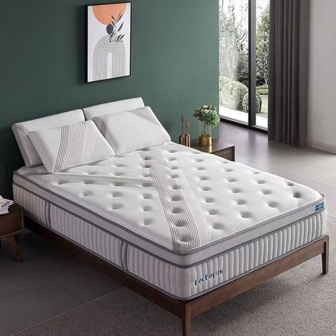 14 Inch King Mattress in a Box, Lechepus Plush Memory Foam | AllSurplus ...