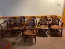 Court Room Wood Chairs Lot of (11)