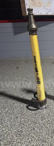 30" brass/corded yellow fire nozzle