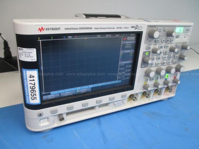 Keysight InfiniiVision DSOX3034A Digital Storage Oscilloscope, 350MHz ...