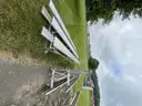 2 Aluminum Bleachers and 2 Aluminum Benches