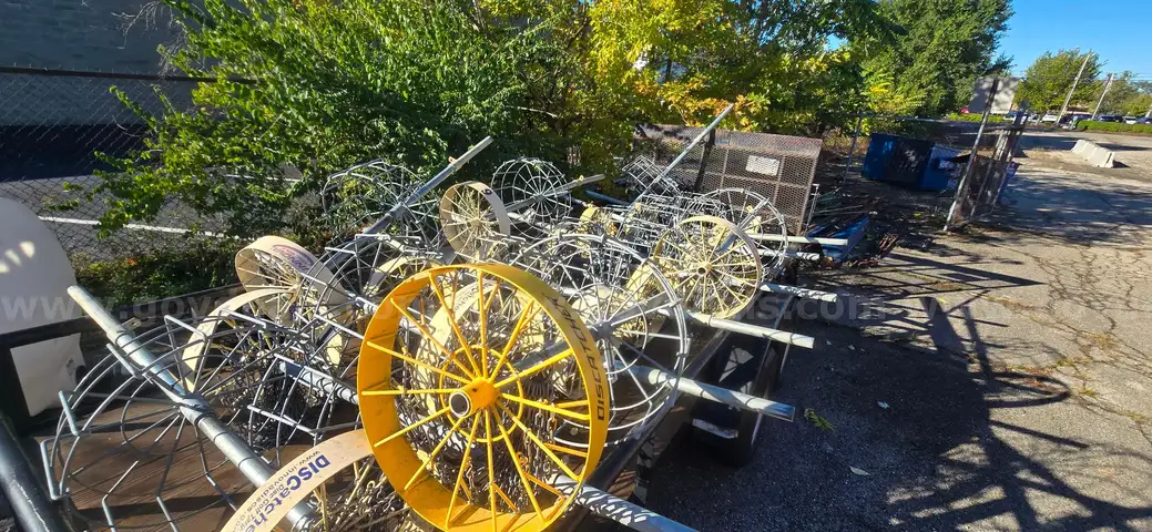 Lot of Disc Golf Baskets