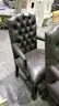 Dark Upholstered  Leisure Type Chairs (Qty: 2).