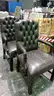 Dark Upholstered  Leisure Type Chairs (Qty: 2).