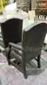 Dark Upholstered  Leisure Type Chairs (Qty: 2).