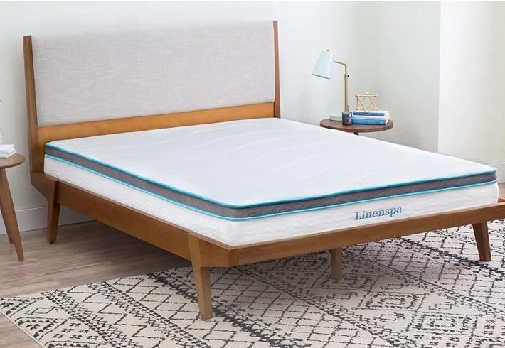 linenspa 8 inch memory foam hybrid mattress