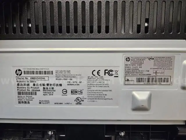 HP black desktop wireless printer