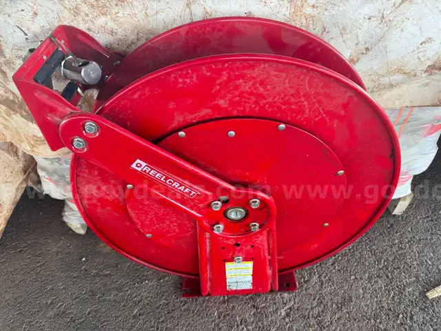 Reel Craft Steel Hyd Hose Dual Reel Spring Return