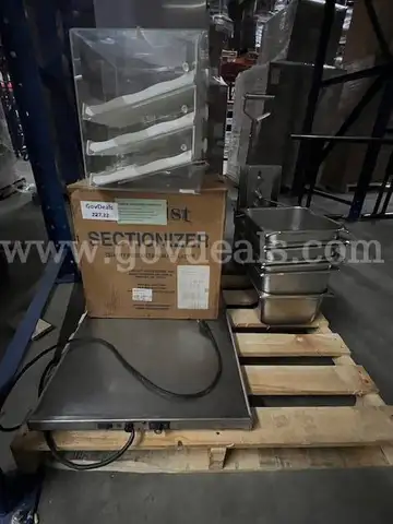 Kitchen Equipment - Warming plate, citrus slicer, can opener, hotel pans