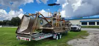 Aquatic Harvester FX-5s with Trailer and Shore Conveyor