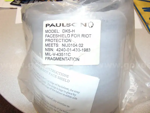 Facesheild for a Riot Helmet