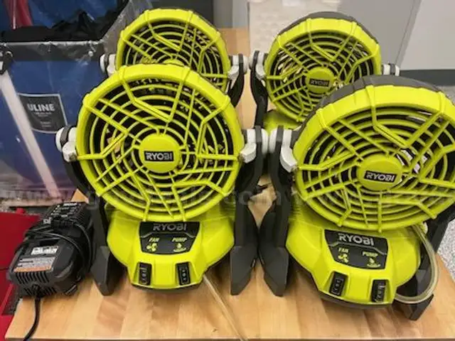 Lot of 4 Ryobi Fans
