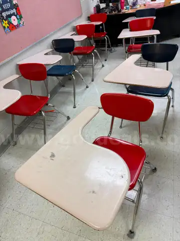 Student Desks with Attached Chair