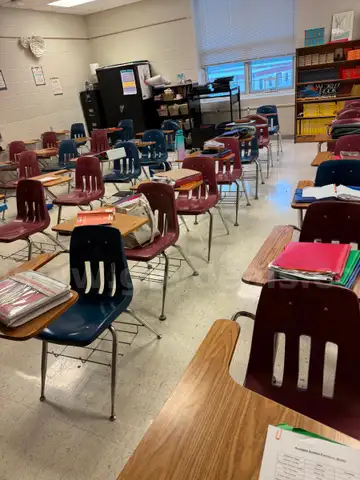 Student Desks with Attached Chair