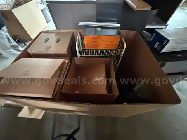 Large box w/ Air Purifier Filters and other Misc Items