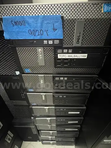 LOT OF 10) Dell OptiPlex 9020 Small Form Factor Desktop PCs &#x2013; Intel Core i5, Compact Powerhouse &#x2013; No HDD