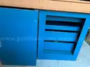 Blue Laboratory Storage Cabinet Desk