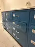 Giant Blue Laboratory Workbench Cabinet