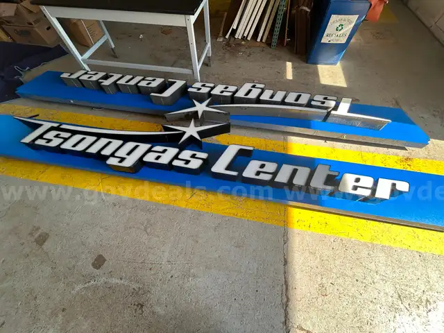 Lot of 2 Tsongas Center Signs