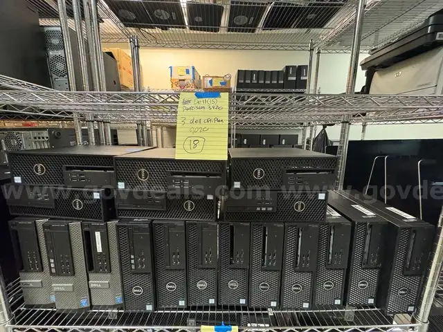 LOT OF 18 Total Dell OptiPlex 9020 (3) Dell Precision 3420 (15) Desktops
