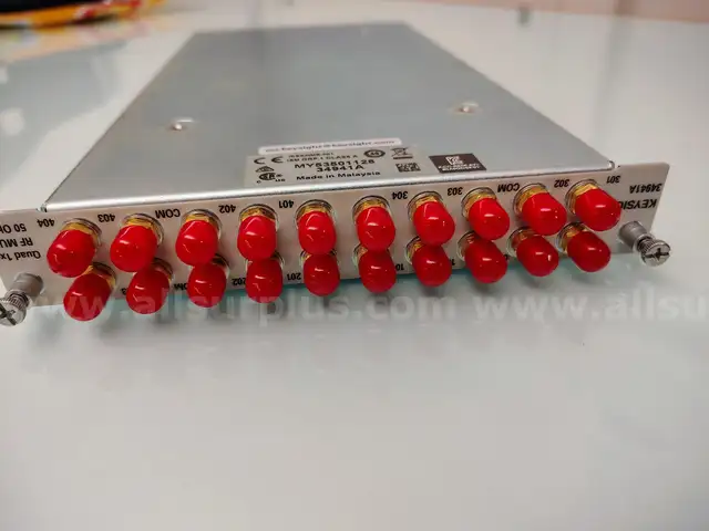 1 LOT. 1 Agilent Keysight 34941A Quad 1x4 50 Ohm 3 GHz Multiplexer Module 34980A