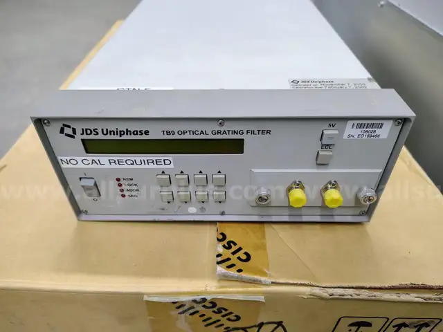 1 LOT. 1ea. JDSU TB9 OPTICAL GRATING FILTER.